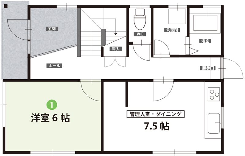 一階の見取り図