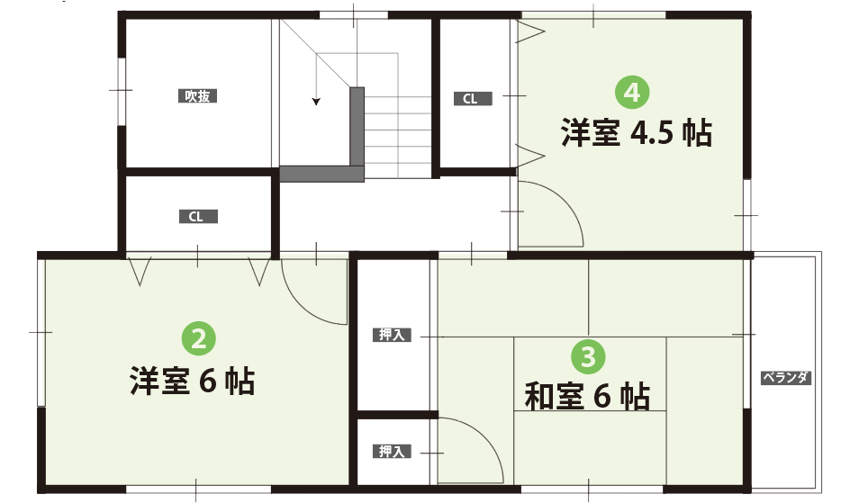2階の見取り図